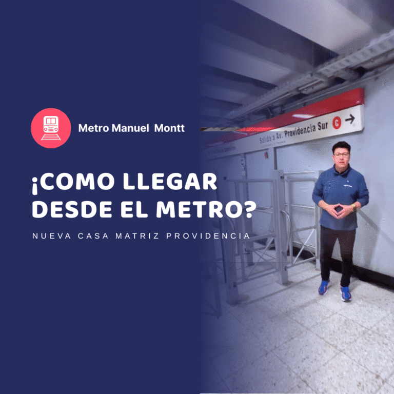 ¿Cómo llegar a nuestra oficina desde Metro Manuel Montt?